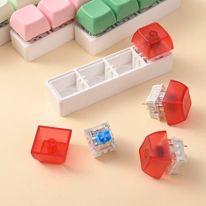 Porte-clés touches de clavier pastel anti stress – vue 3