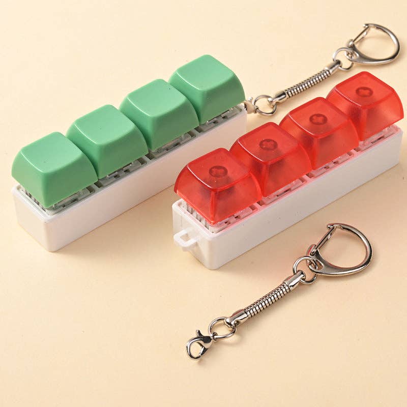 Porte-clés touches de clavier pastel anti stress – vue 5