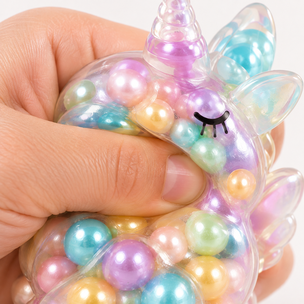 Licorne anti stress ASMR à perles – vue 2