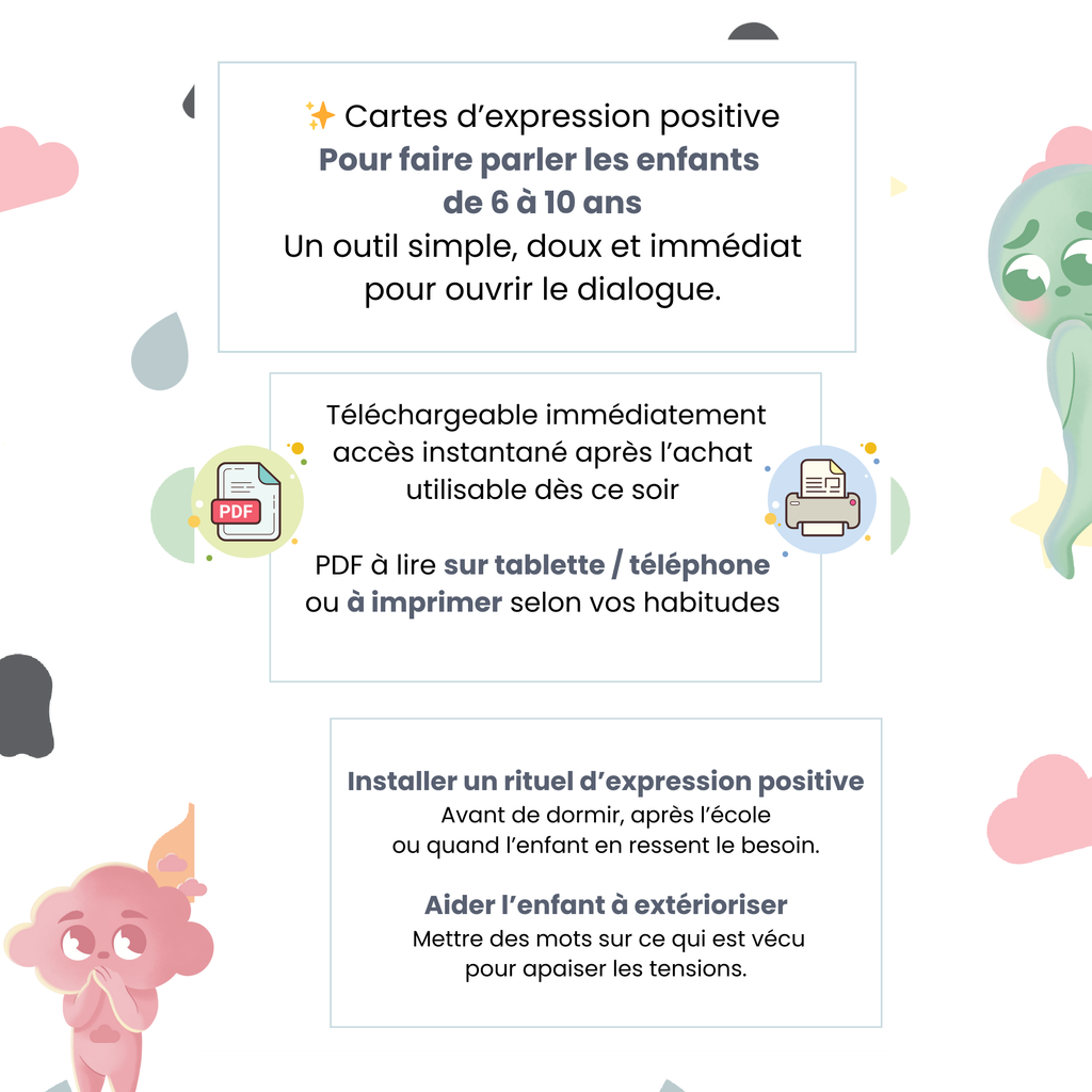 Cartes- Je suis tout ça- PDF à télécharger immédiatement