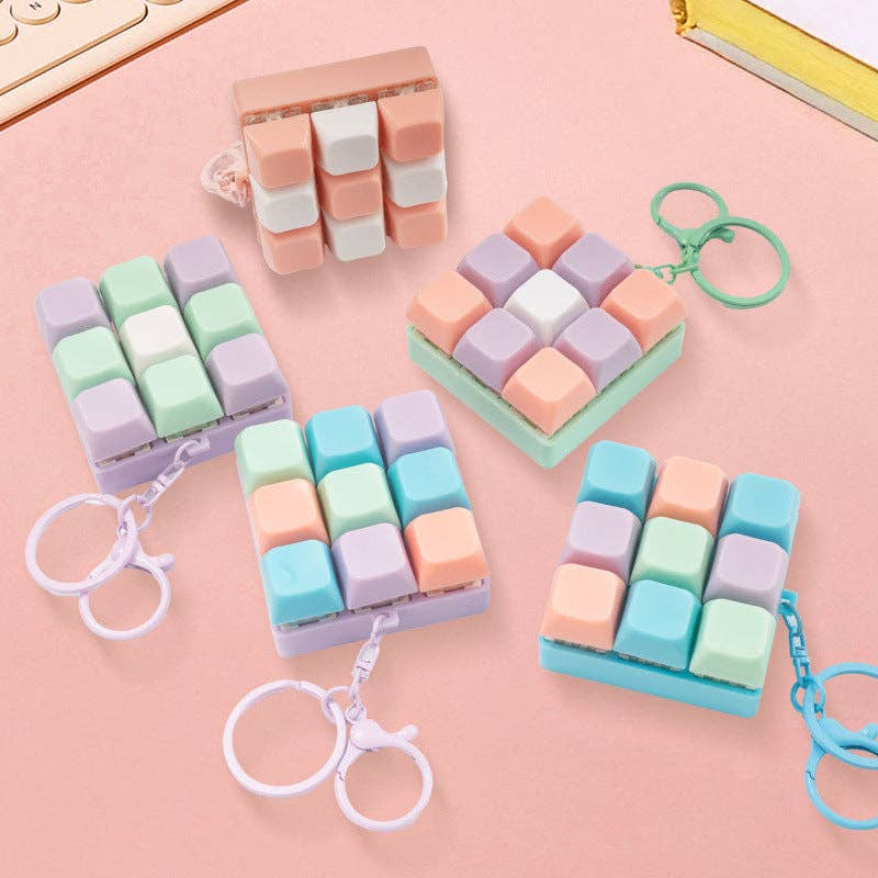 Porte-clés puzzle à boutons anti stress – vue 2