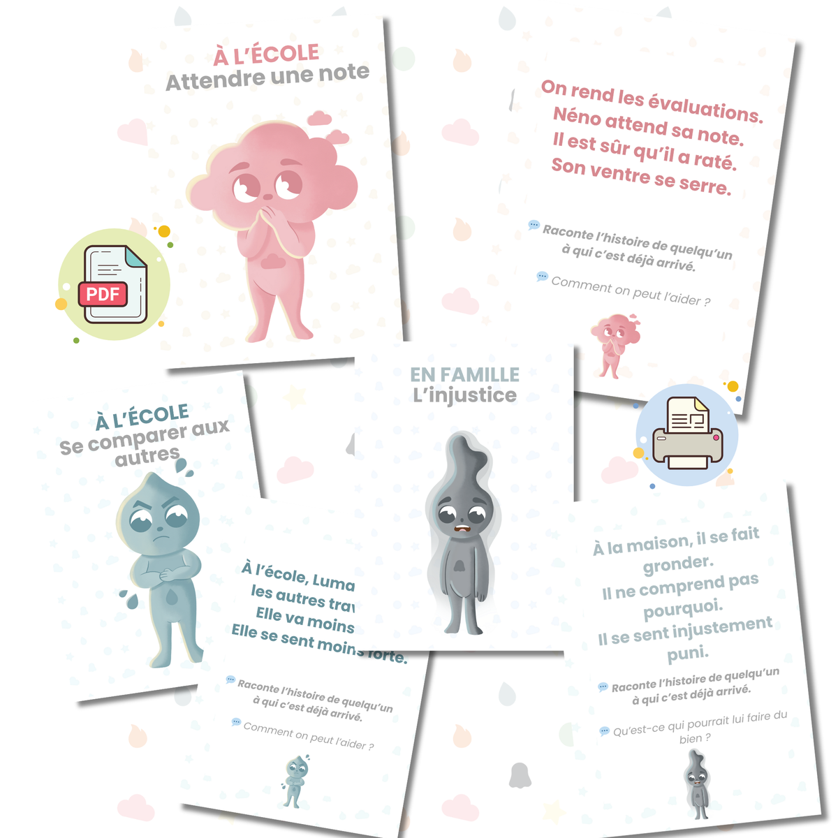 Cartes d’expression positive – Pour faire parler mon enfant. PDF à télécharger immédiatement