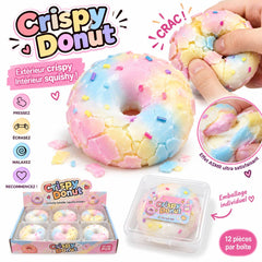 Squishy Crispy Donut, jouet sensoriel anti-stress pour enfant