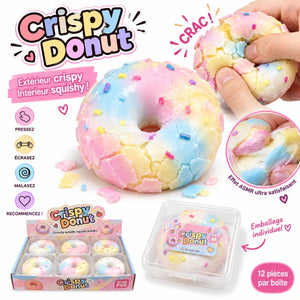 Squishy Crispy Donut, jouet sensoriel anti-stress pour enfant