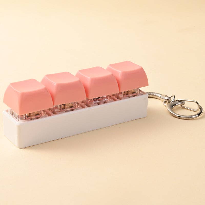 Porte-clés touches de clavier pastel anti stress – vue 17