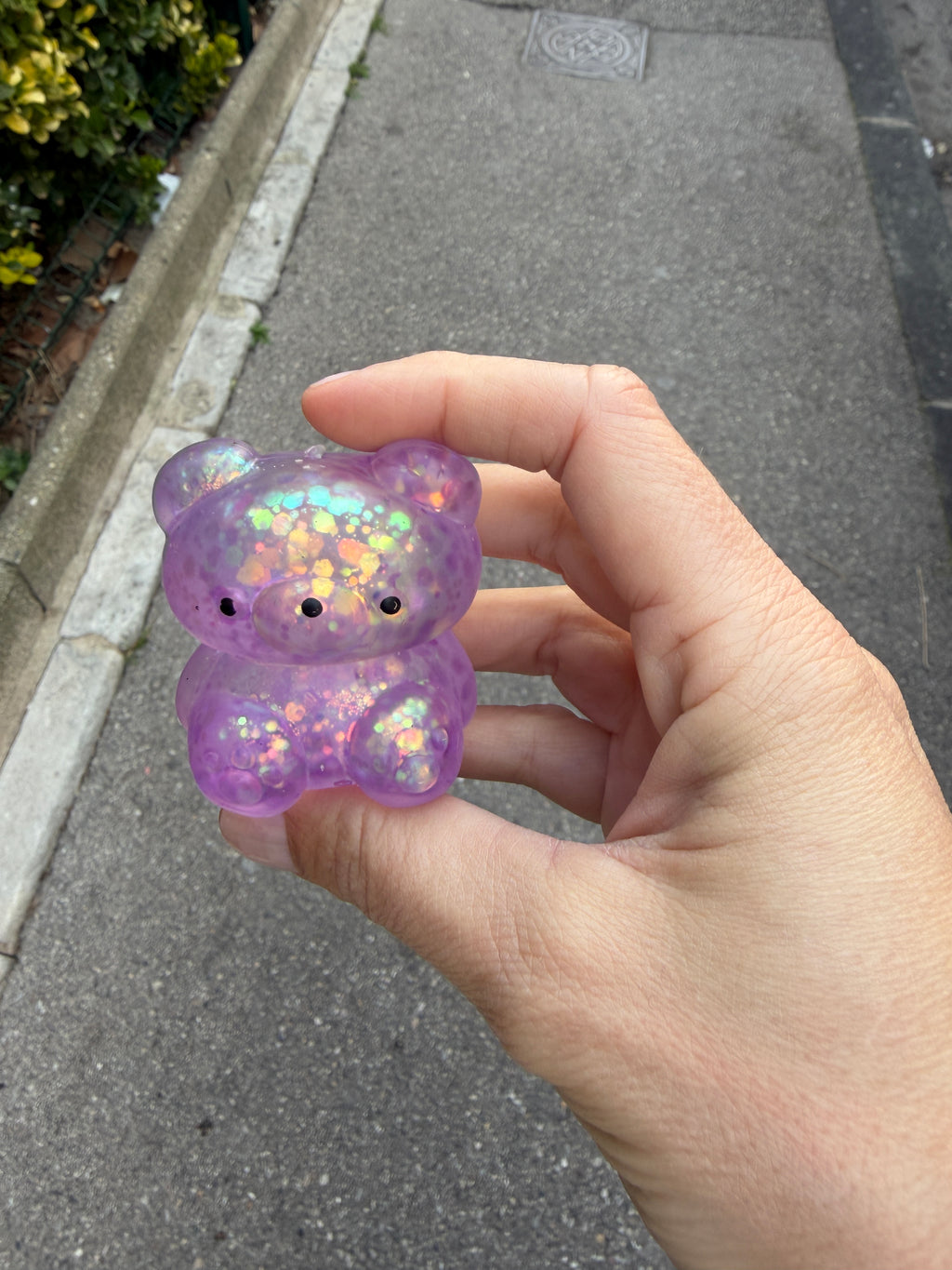 Mini Ourson glitter anti stress