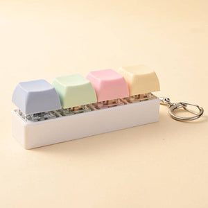 Porte-clés touches de clavier pastel anti stress – vue 2