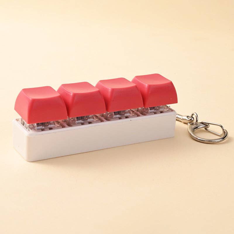 Porte-clés touches de clavier pastel anti stress – vue 10