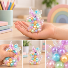 Licorne anti stress ASMR à perles – vue 3