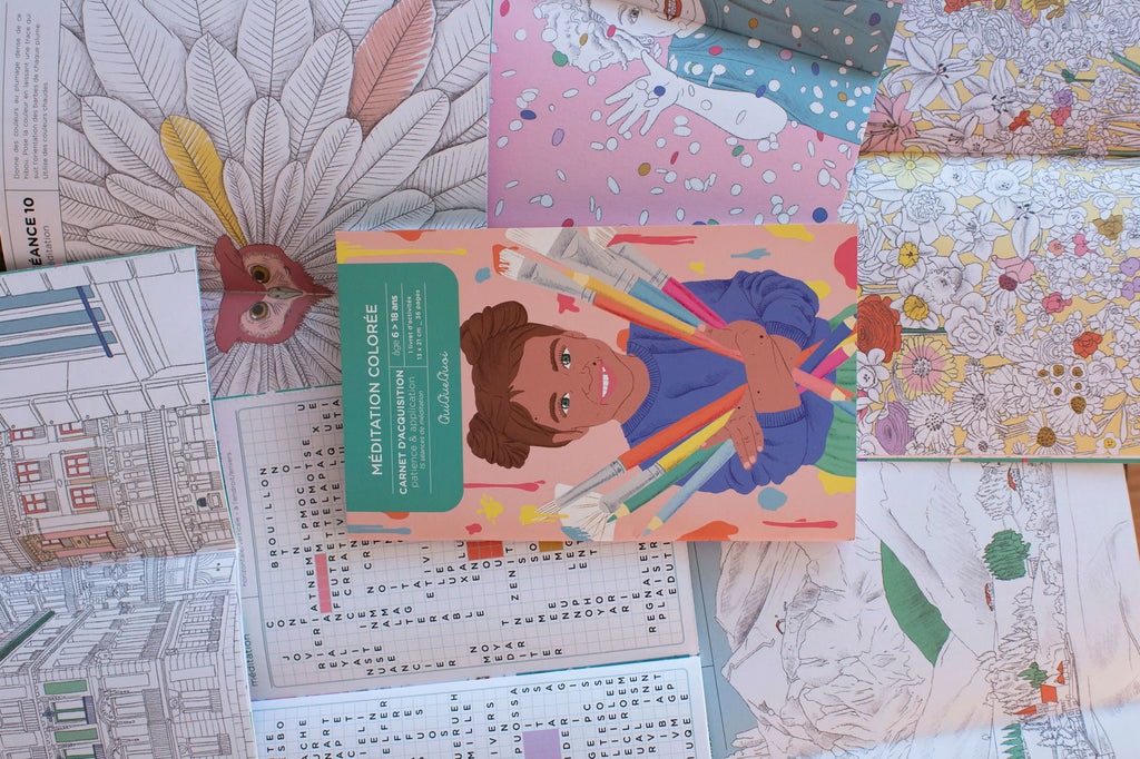 Carnet de méditations colorées-Patience-Concentration - La boutique des émotions