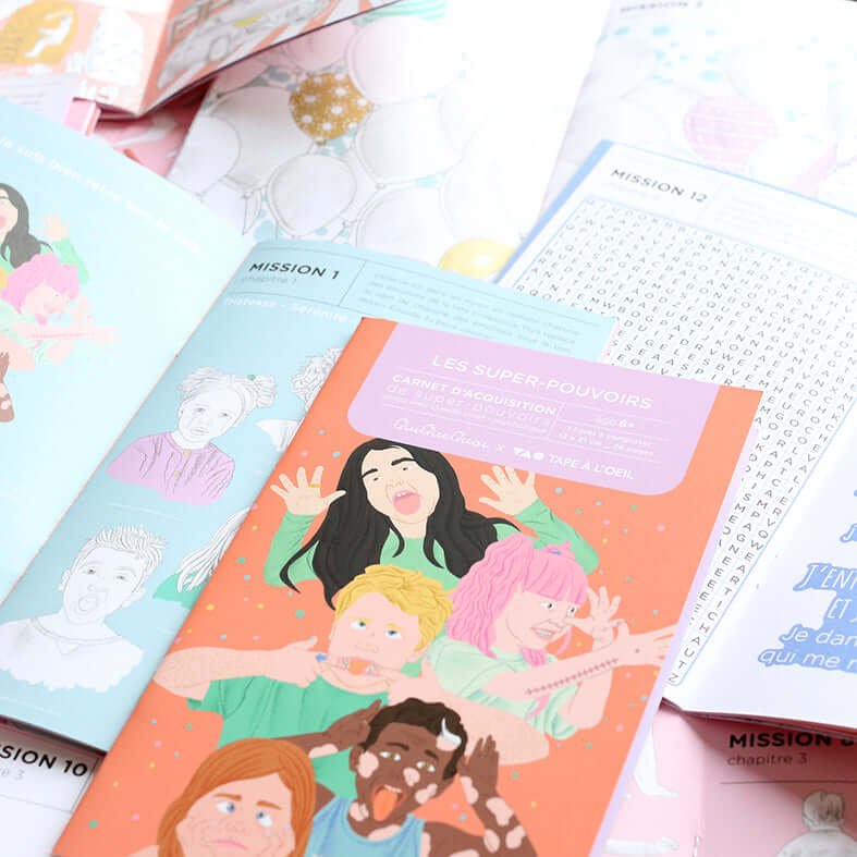Carnet super pouvoirs-Estime de Soi-Concentration - La boutique des émotions