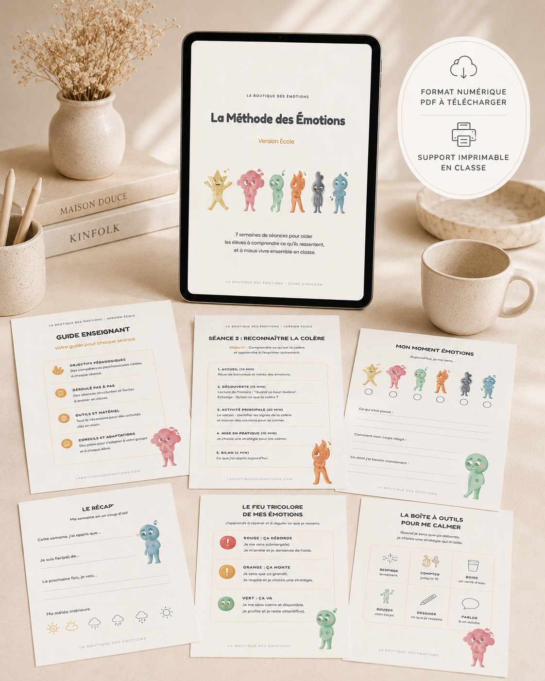 La Méthode des Émotions-Version Ecole  Programme 7 semaines (PDF à télécharger immédiatement)