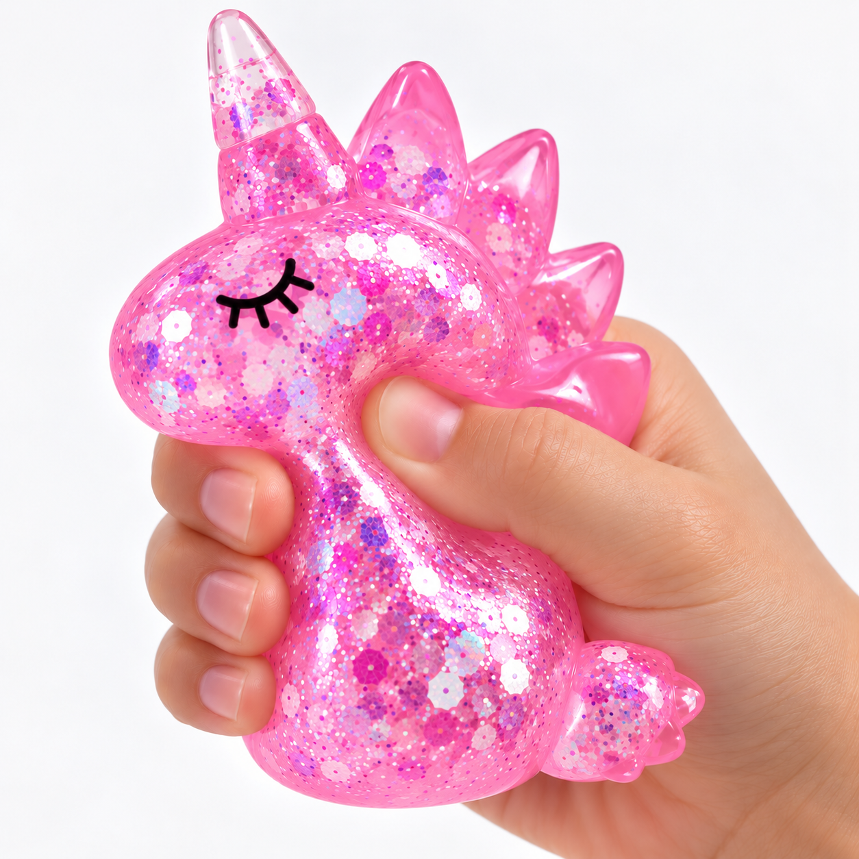 Licorne glitter anti stress