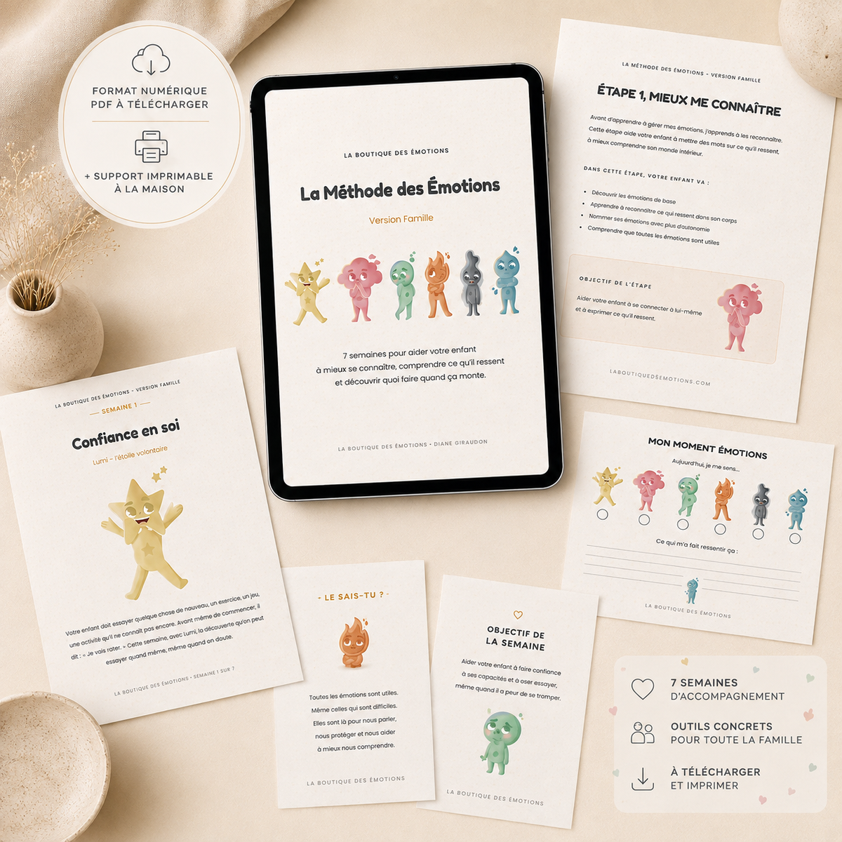 La Méthode des Émotions-Version Famille  Programme 7 semaines (PDF à télécharger immédiatement)