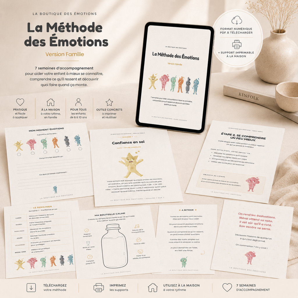 La Méthode des Émotions-Version Famille  Programme 7 semaines (PDF à télécharger immédiatement)