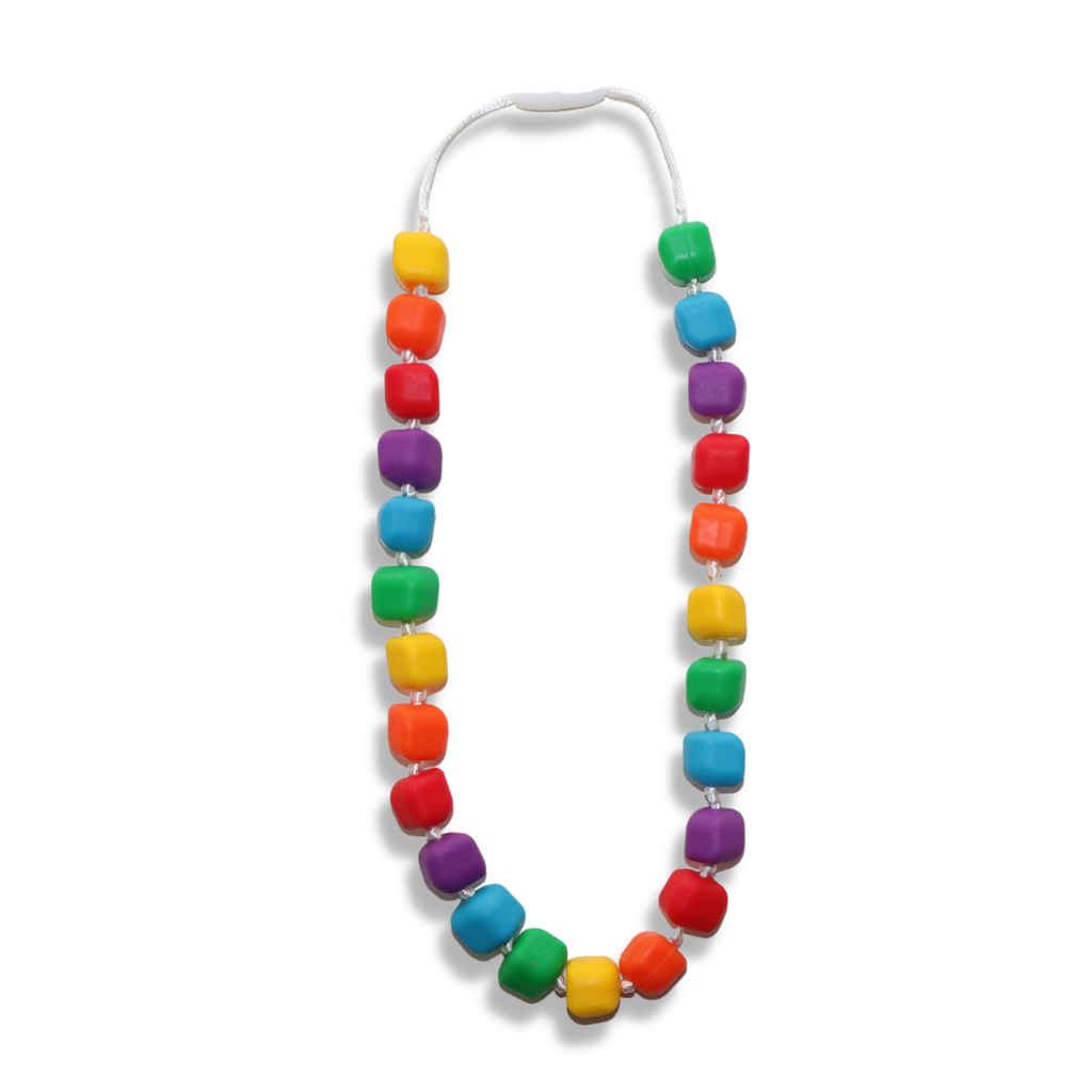 Collier à mastiquer multicolore - La boutique des émotions