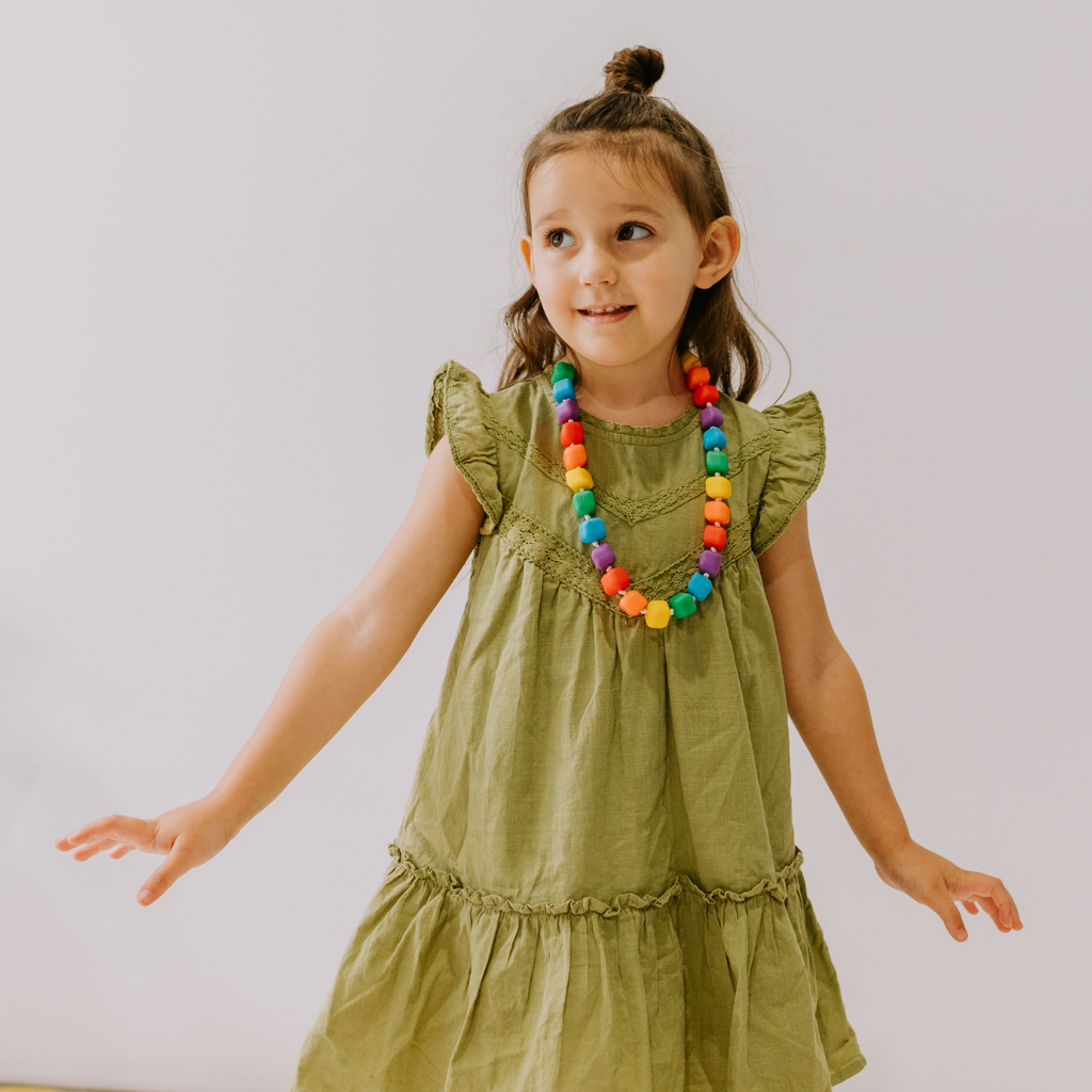 Collier à mastiquer multicolore - La boutique des émotions