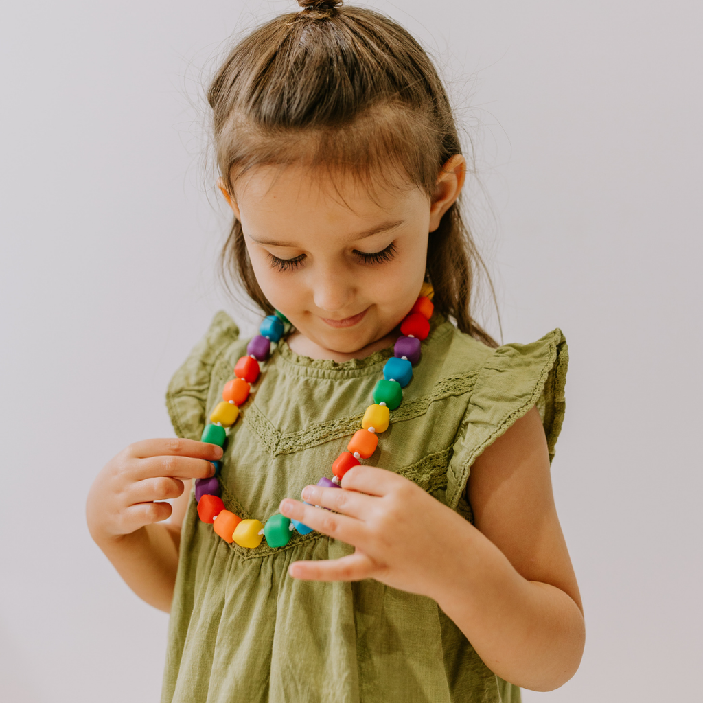 Collier à mastiquer multicolore - La boutique des émotions