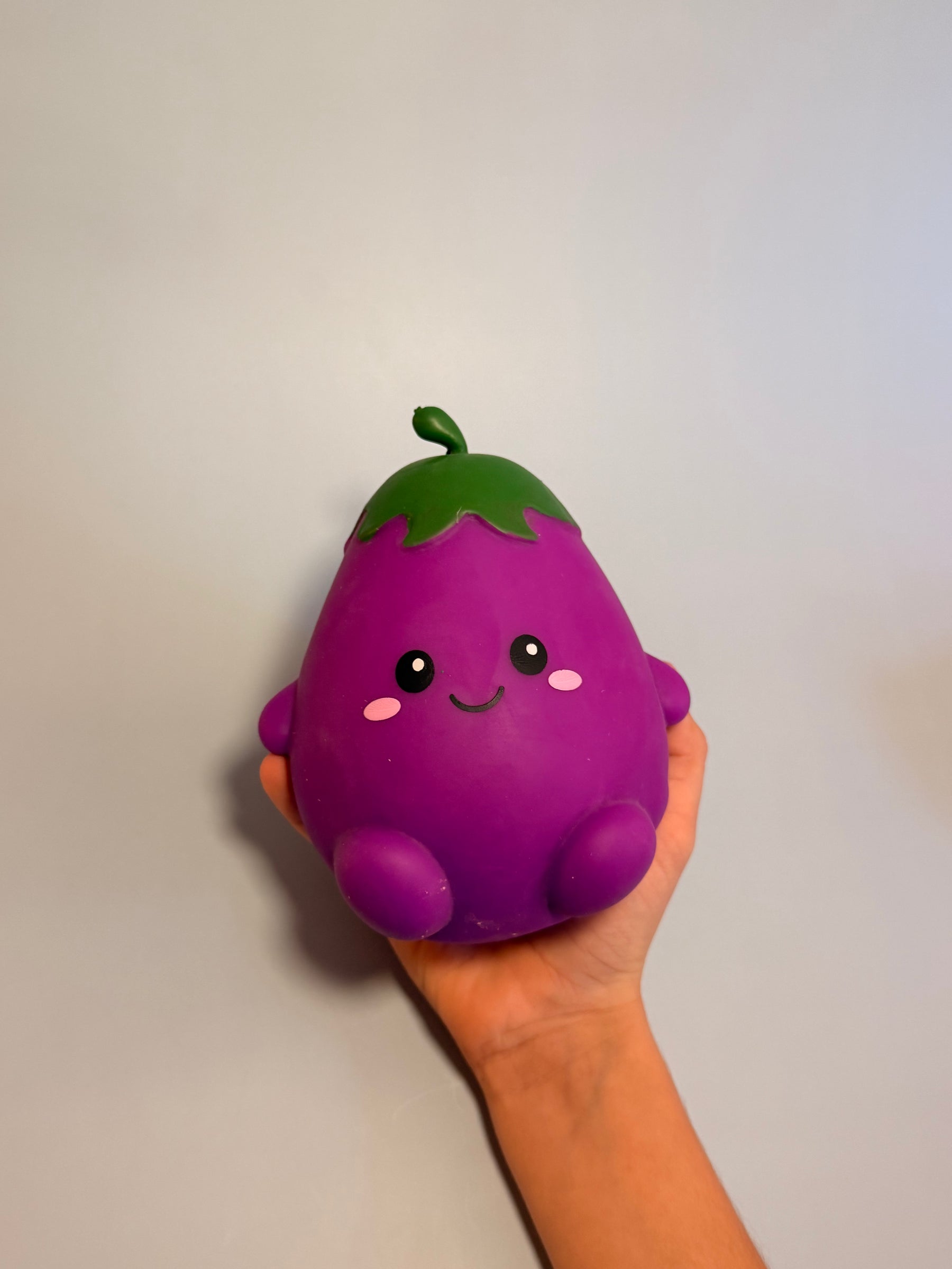 Aubergine anti-stress à presser