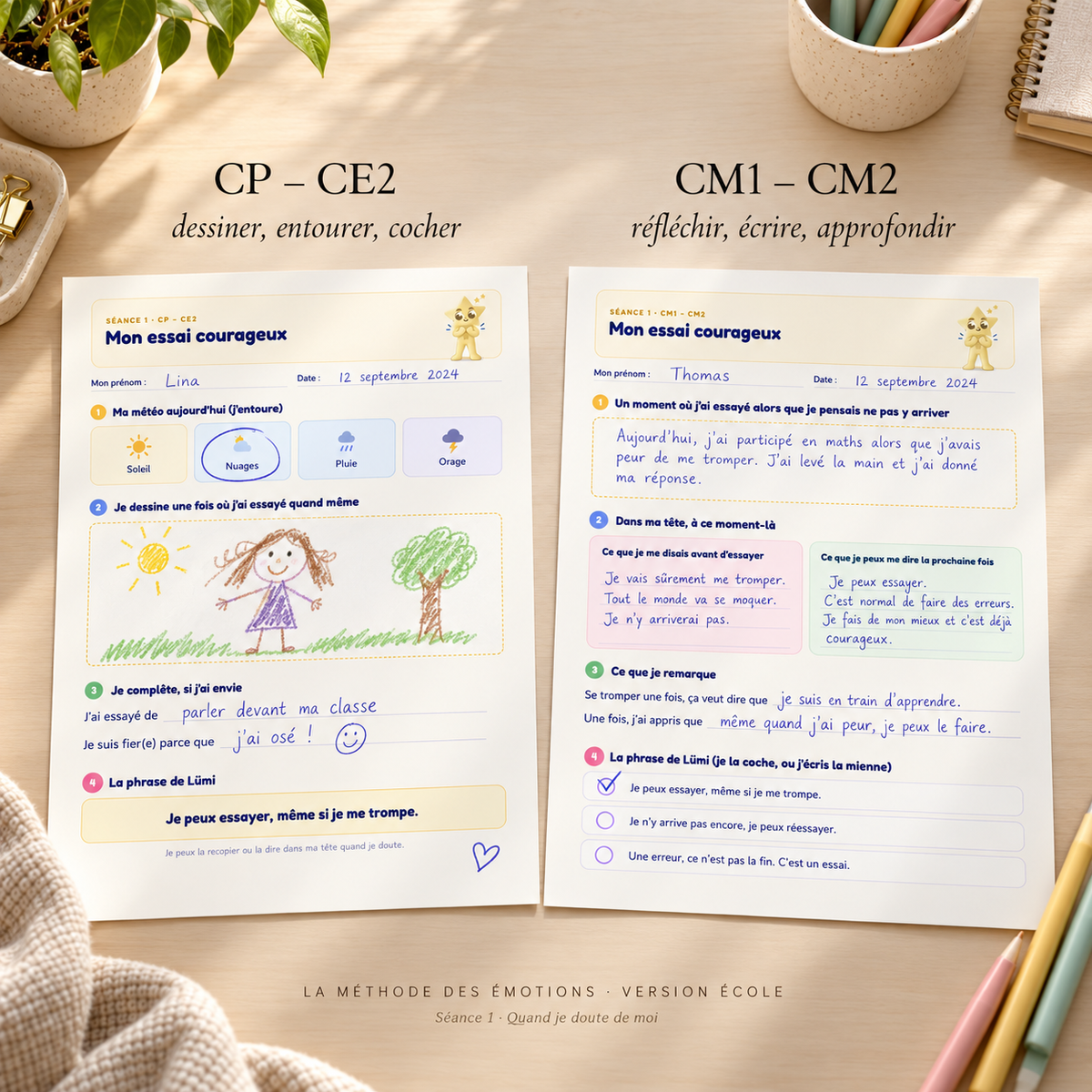 La Méthode des Émotions — Version École · 10 séances du CP au CM2