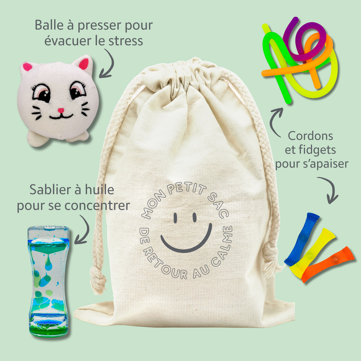 Petit sac coin calme-Gestion du stress-Concentration