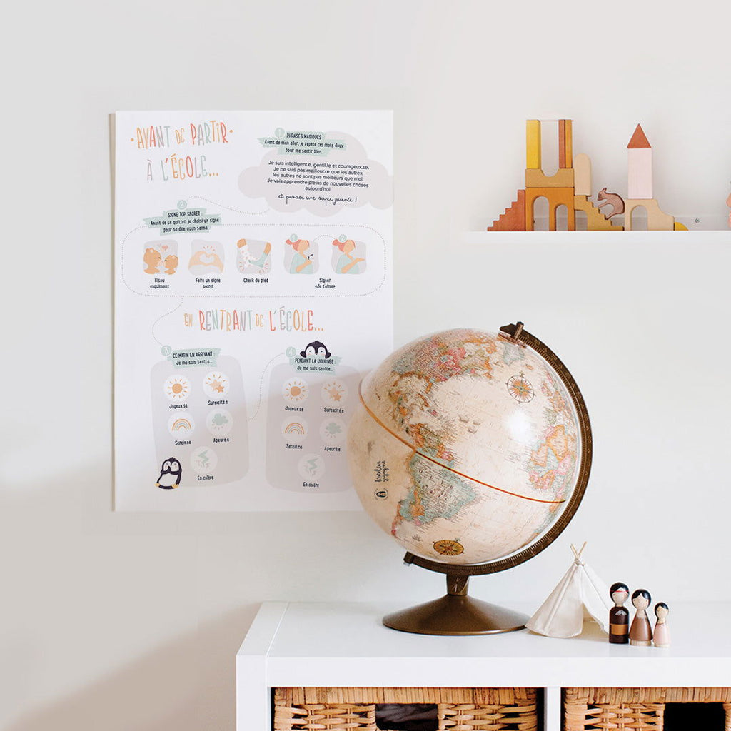 Poster départ à l'école-Autonomie-Gestion du stress - La boutique des émotions