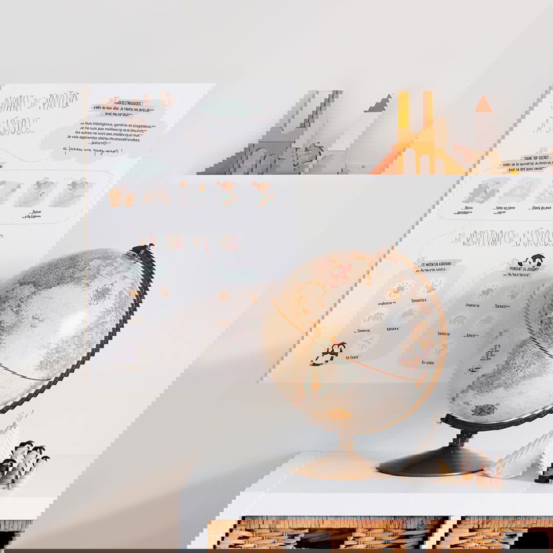 Poster départ à l'école-Autonomie-Gestion du stress - La boutique des émotions