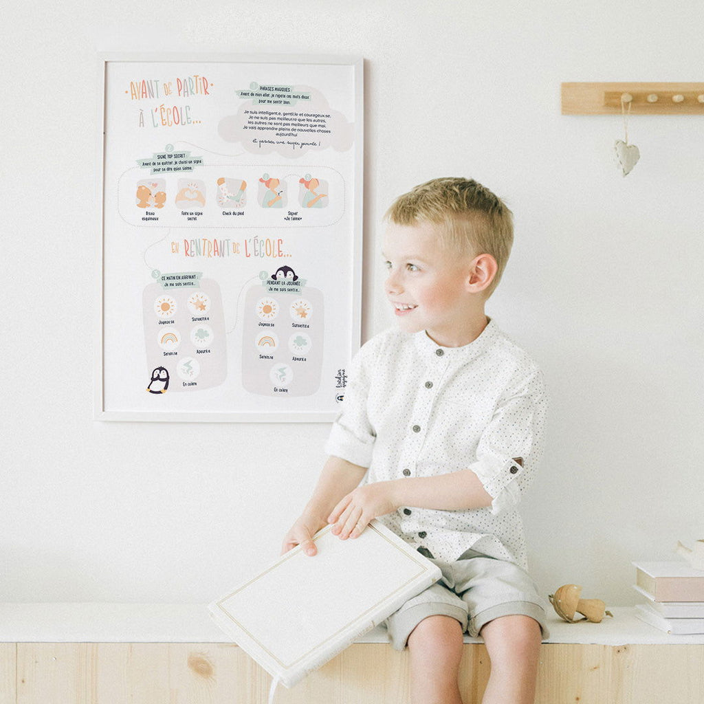 Poster départ à l'école-Autonomie-Gestion du stress - La boutique des émotions