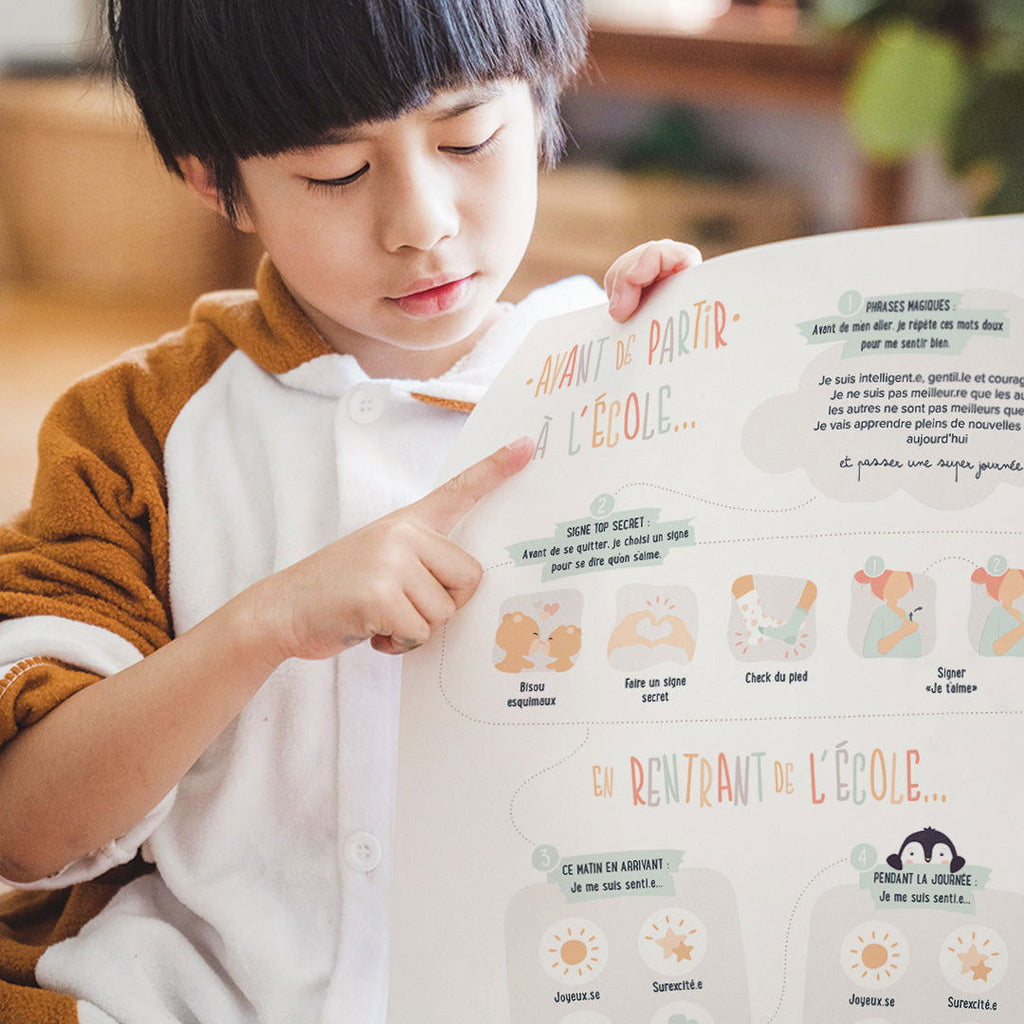 Poster départ à l'école-Autonomie-Gestion du stress - La boutique des émotions