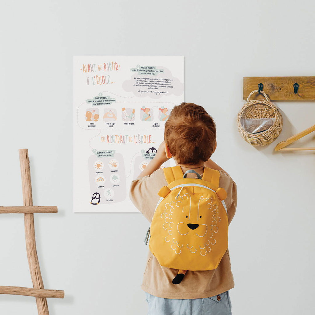 Poster départ à l'école-Autonomie-Gestion du stress - La boutique des émotions