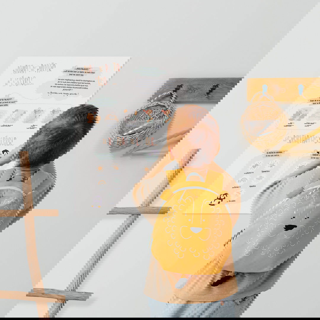 Poster départ à l'école-Autonomie-Gestion du stress - La boutique des émotions