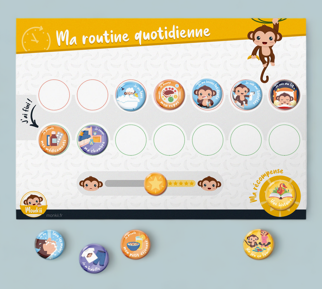 Tableau de Routine-Autonomie - La boutique des émotions