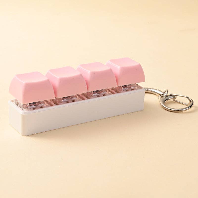 Porte-clés touches de clavier pastel anti stress – vue 8