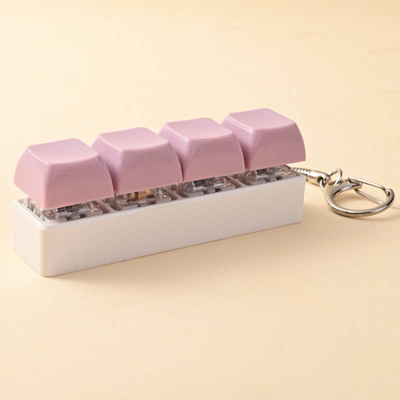 Porte-clés touches de clavier pastel anti stress – vue 20