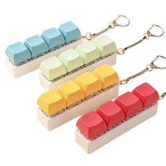 Porte-clés touches de clavier pastel anti stress – vue 6
